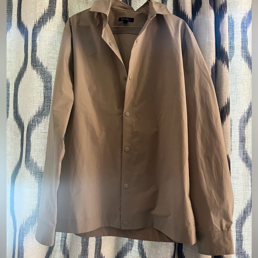 Express button up rain jacket